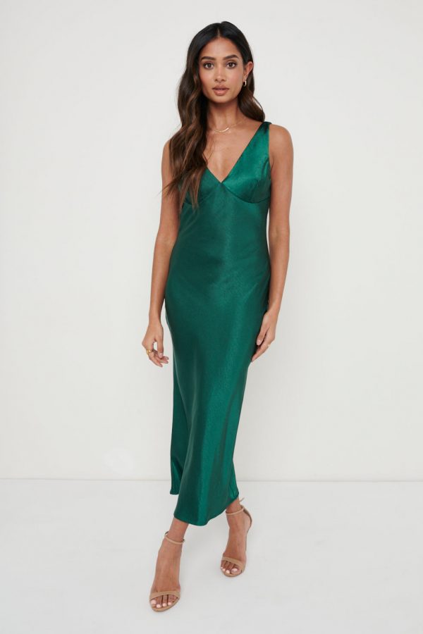 Sell and buy Piper Midi Dress - Emerald Green on Sale